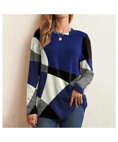 Womens Tunic Tops Fashion Solid Color Zipper Shirts Long Sleeve V-Neck Button Trim Blouse Pullover G-blue $11.00 Tops