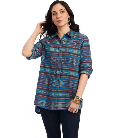 Women's Real Billie Rae Shirt Teal $22.78 Shoes