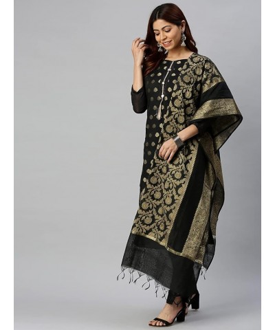 GJ Fashion Indian Traditional Salwar Suit with Dupatta for Women & Girls Black..6 $22.56 Suits