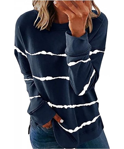 Sweatshirts for Women 2023 Fall Long Sleeve Trendy Basic Tops Casual Oversized Loose Fit Lightweight Tops 29navy $9.80 Hoodie...