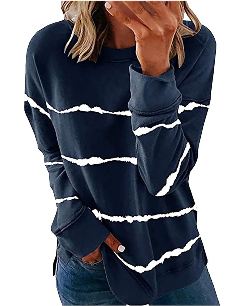 Sweatshirts for Women 2023 Fall Long Sleeve Trendy Basic Tops Casual Oversized Loose Fit Lightweight Tops 29navy $9.80 Hoodie...