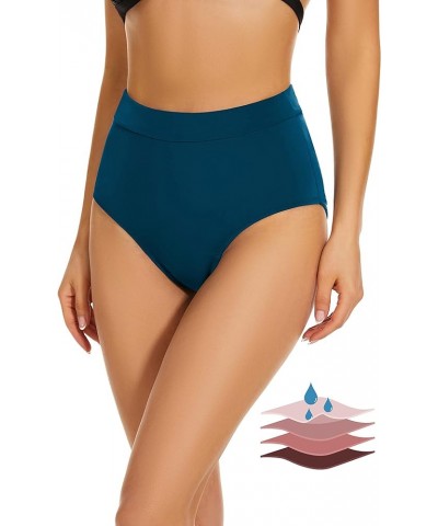 Period Swimwear Bikini Menstrual Leakproof Swim Bottoms UPF 50+ Waterproof Brief Light Flow for Women Girls Teens Teal $11.00...