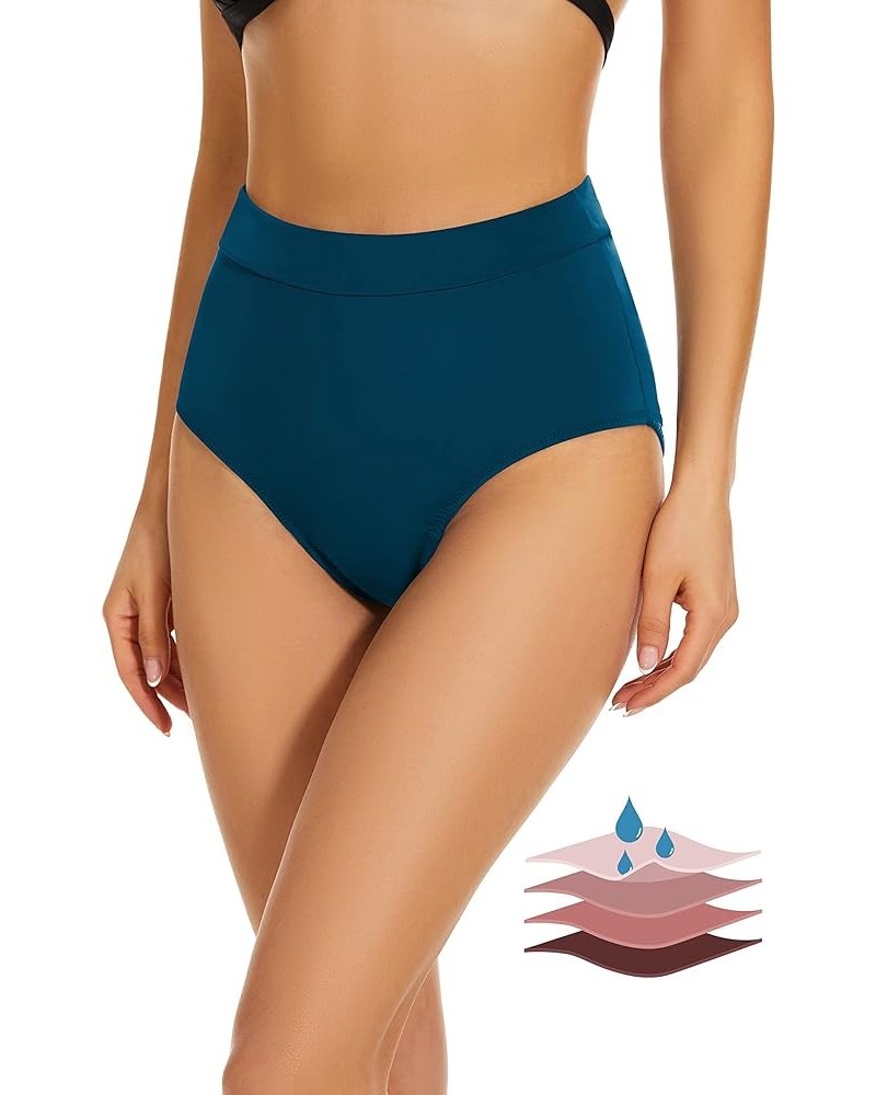 Period Swimwear Bikini Menstrual Leakproof Swim Bottoms UPF 50+ Waterproof Brief Light Flow for Women Girls Teens Teal $11.00...