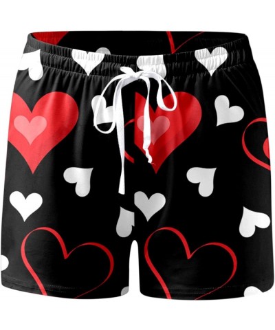 Valentine'S Day Pajamas For Women Sexy Heart Print Tank Tops Shorts Set Two Pieces Outfit Sleepwear Nightwear Lounge A03-red ...