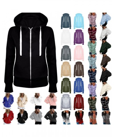 Women's Trendy Zip Up Hoodies Sweatshirts Y2k Clothes Casual Cute Teen Girls Oversized Jacket Outfits With Pockets Hoodies fo...