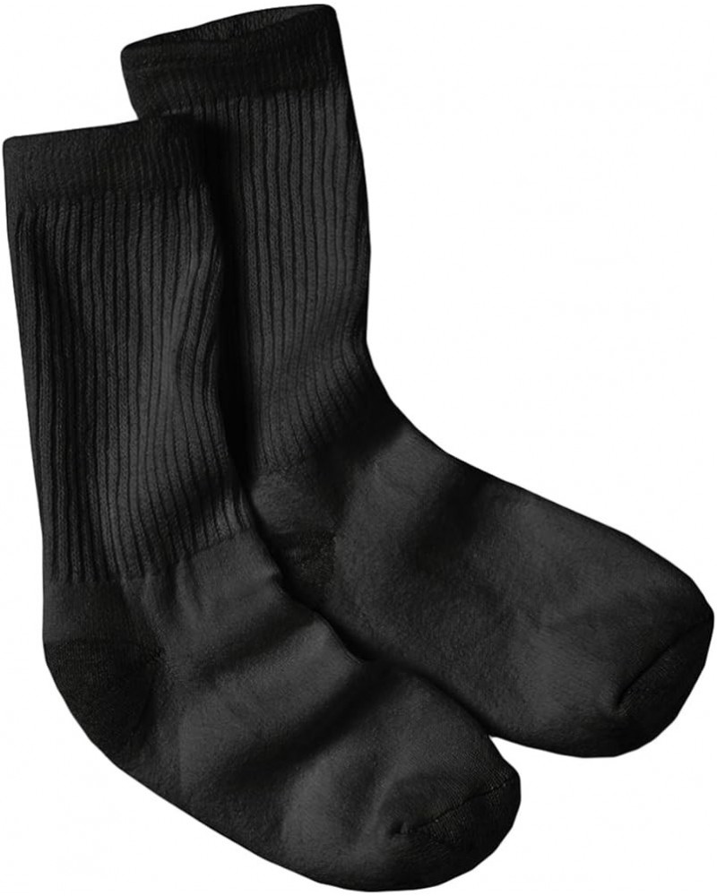 Ultimate Women's 6-Pack Crew Socks Black - 10 Pack $11.75 Socks