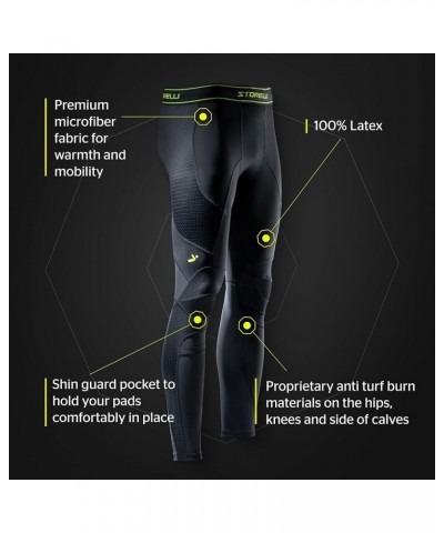 Women’s Bodyshield Turf Burn Leggings 2, Premium Turf Burn Protection for Knees, Designed for Female Goalkeepers Standard Bla...