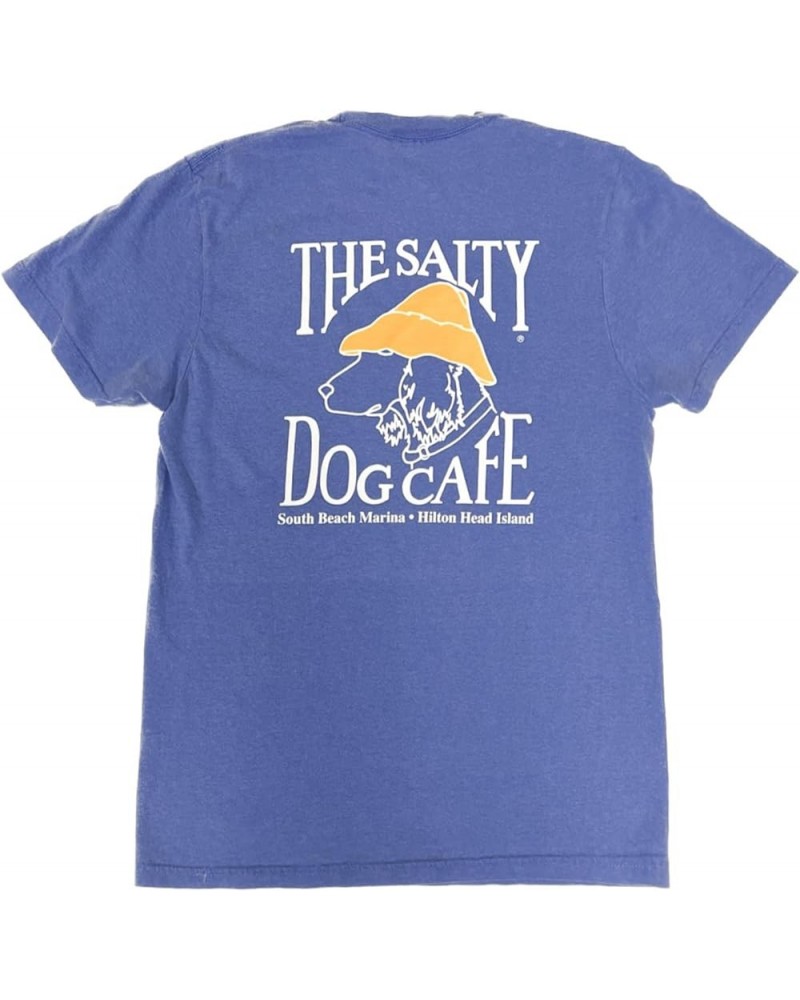 Salty Dog Pigment Dyed Short Sleeve T-Shirt Flo Blue $17.69 Others