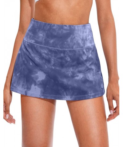 Pleated Tennis Skirt for Women with Pockets Women's High Waisted Athletic Golf Skorts Skirts for Workout Running Tie Dye Dust...