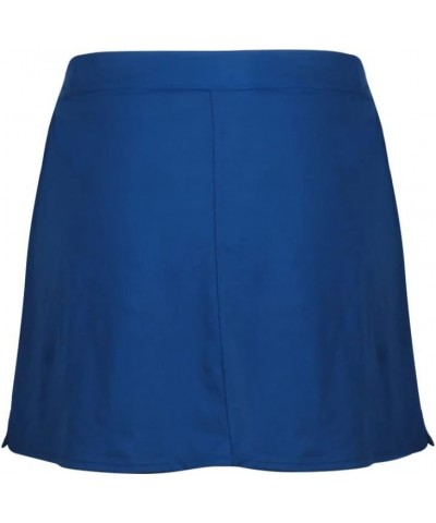 Women's Swim Skirt Plus Size Bikini Tankini Bottoms Solid Swimsuit Skort with Pocket Royal Blue $19.37 Swimsuits