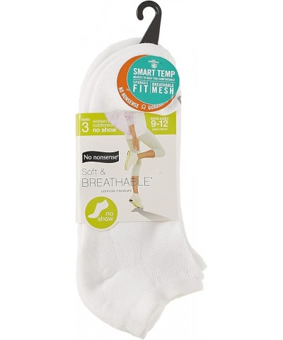 Women's Mesh No Show Liner Socks, Cushioned White $7.77 Socks