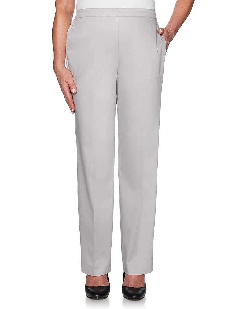 Women's Sateen Medium Length Pant Grey $17.88 Pants