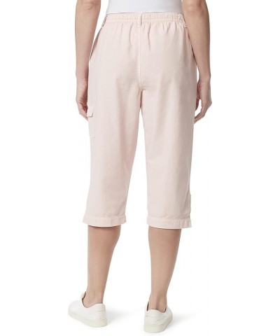Women's Ilona Pull on Button Detail Capri Ribbon Pink $10.07 Pants