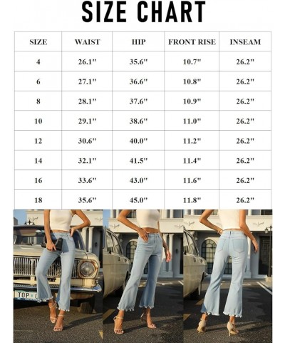 High Waisted Flare Jeans for Women Casual Bell Bottom Denim Pants Medium Blue $20.21 Jeans