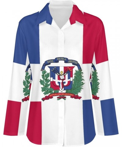 Dominican Flag Irregular Hem Shirt for Womens Summer Top XL $22.94 T-Shirts