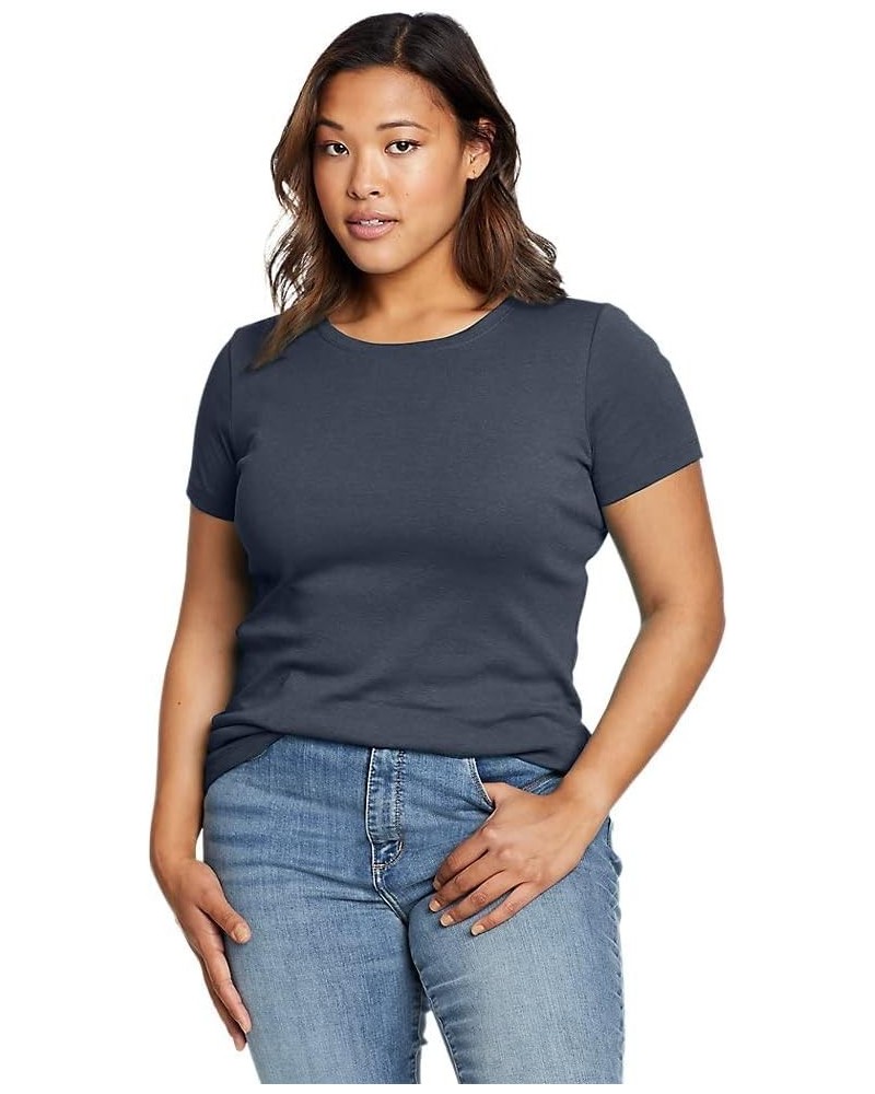 Women's Favorite Short-Sleeve Crewneck T-Shirt Regular Htr Indigo $12.96 T-Shirts