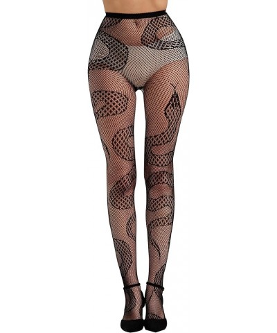 Women's Patterned Tights Stockings Pantyhose for Halloween Cosplay Party B7-snake Tights $8.39 Socks