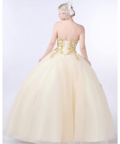 Sweetheart Ball Gown for Women Formal Puffy Quinceanera Dress 2022 Style2-white $47.94 Dresses