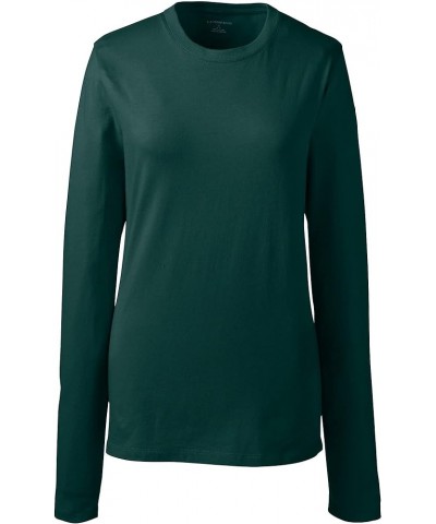 School Uniform Women's Long Sleeve Essential T-Shirt Evergreen $10.39 T-Shirts