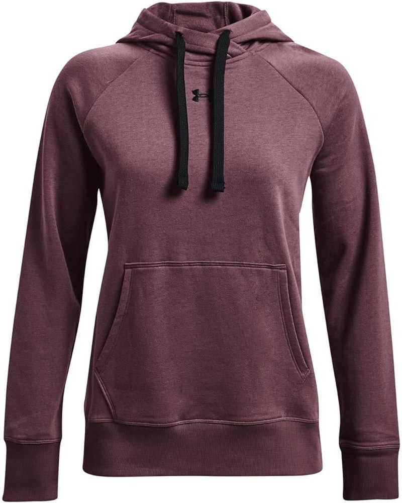 Women's Rival Fleece Pull-Over Hoodie Ash Plum (554)/Black $23.71 Activewear