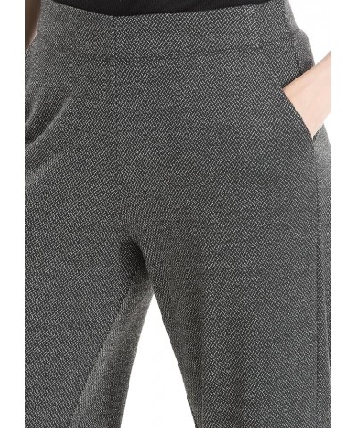 Women's Double Knit Easy Leg Trouser Black/Charcoal-ym-ab230120 $22.42 Pants