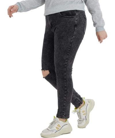 Plus Size Skinny Jeans for Women High Waist Pencil Women Jeans Full Length Mom Stretchy Slim Pants Plus-Size Dark Gray $18.54...