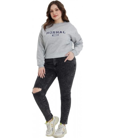 Plus Size Skinny Jeans for Women High Waist Pencil Women Jeans Full Length Mom Stretchy Slim Pants Plus-Size Dark Gray $18.54...