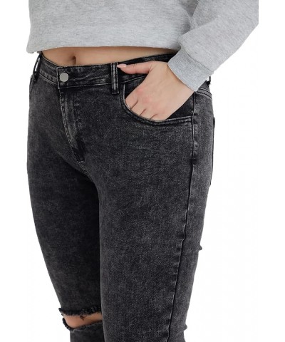 Plus Size Skinny Jeans for Women High Waist Pencil Women Jeans Full Length Mom Stretchy Slim Pants Plus-Size Dark Gray $18.54...