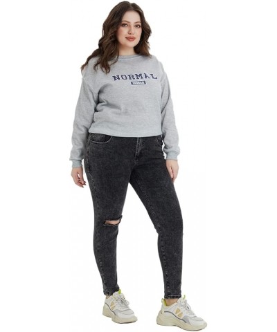 Plus Size Skinny Jeans for Women High Waist Pencil Women Jeans Full Length Mom Stretchy Slim Pants Plus-Size Dark Gray $18.54...