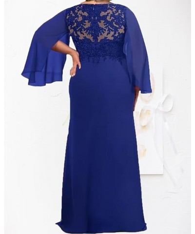 Plus Size Mother of The Bride Dress for Wedding Lace Wedding Guest Dress for Women Chiffon Formal Evening Dress Navy $34.08 D...