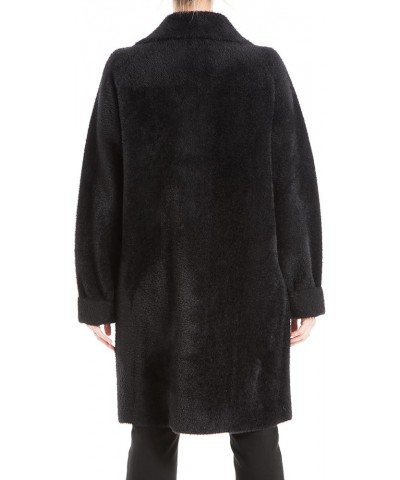 Women's Mink Long Sleeve Sweater Coat Black $21.43 Sweaters