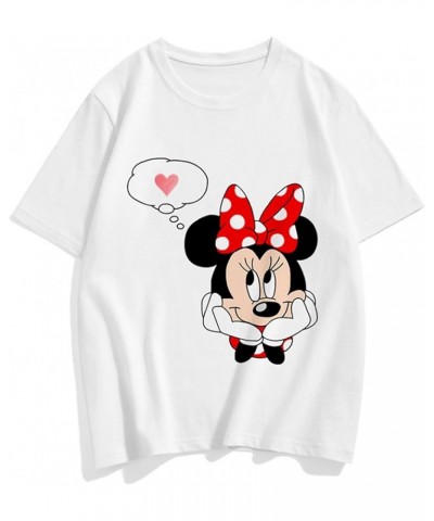 Trendy Mickey Mouse Print Women's T-Shirt Cartoon Summer Top Mls015 T Shirt Women $13.45 T-Shirts
