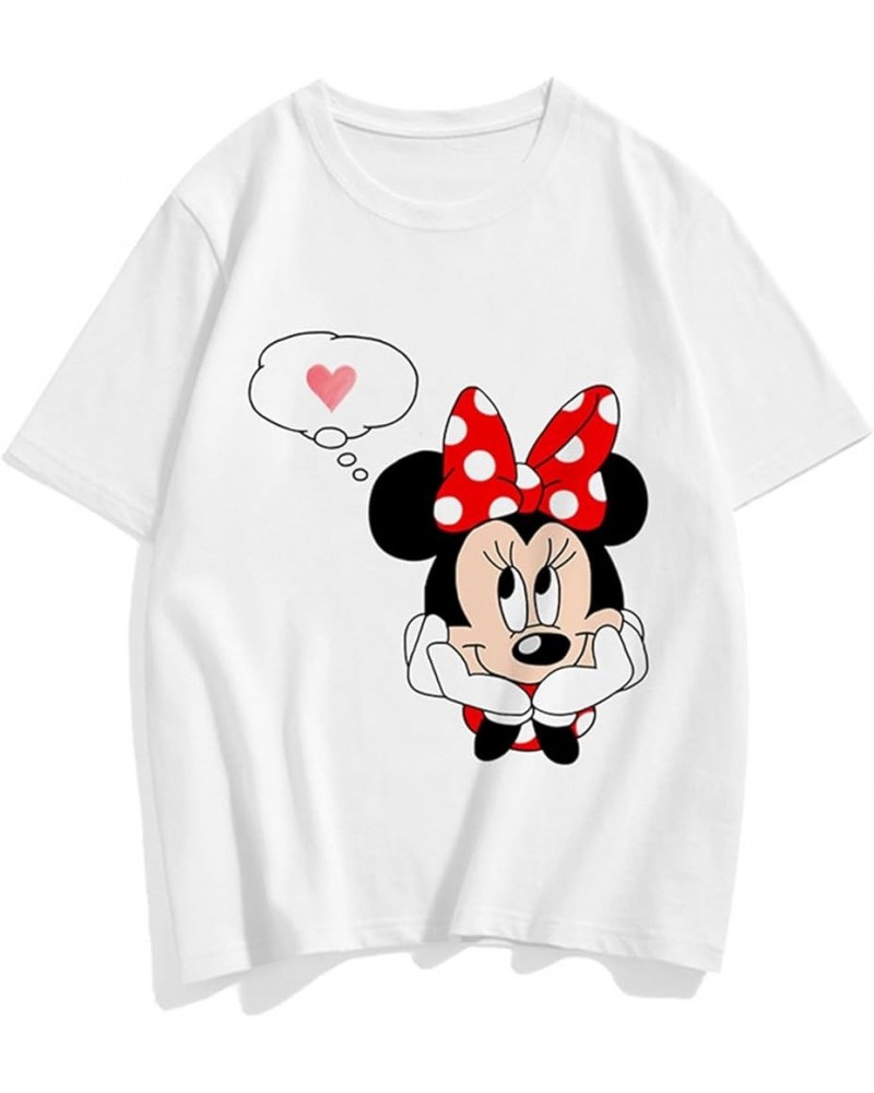 Trendy Mickey Mouse Print Women's T-Shirt Cartoon Summer Top Mls015 T Shirt Women $13.45 T-Shirts