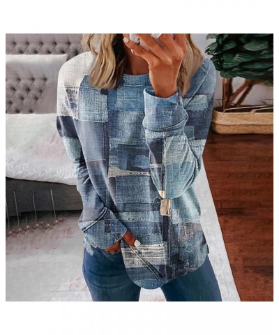 Oversized Sweatshirt For Women,Women'S Casual Striped Print Long Sleeve Shirt Pullover Loose Tops Blouse Trendy Shirt 5-blue ...