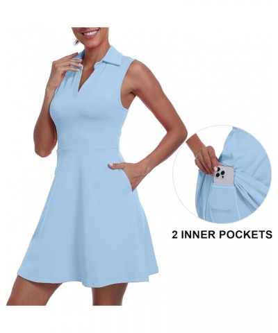 Womens Two Piece Tennis Golf Dress UPF 50+ Active Athletic Exercise Sports Wear Dresses for Women with Pocket Separate Shorts...