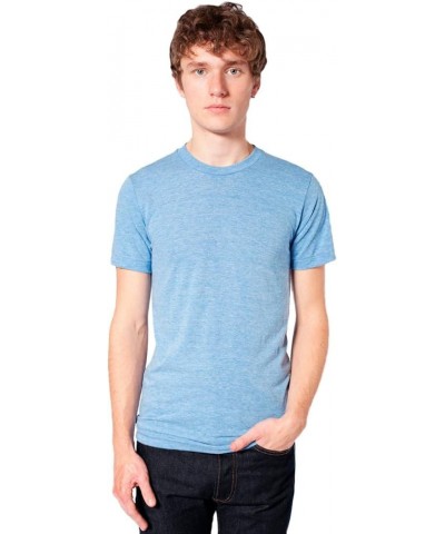 Men's Tri-Blend Short Sleeve Track Shirt Athletic Blue $7.51 T-Shirts