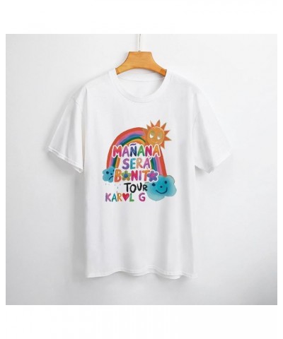 Music Shirt Youth Womens Short Sleeve Tee Funny T-Shirts Casual Round Neck Tshirts Cotton Y2K Tops T7-white $9.68 T-Shirts