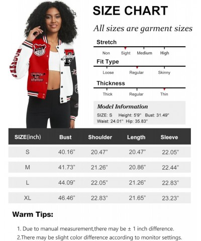 Women's Varsity Jacket Print Cropped Color Block Jacket 2024 Unisex Baseball Bomber Y2K Streetwear Coats(Brown-L) $20.24 Jackets