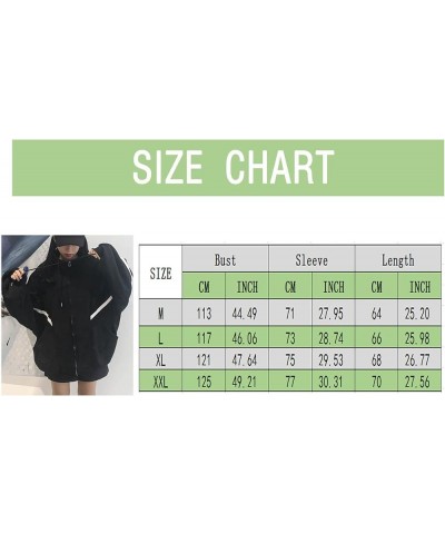 Womens Oversized Zip Up Hoodie Y2K Casual Long Sleeve Black Hooded Sweatshirt 90s Solid Zipper Jacket Cute Tops Z05 Red $10.7...