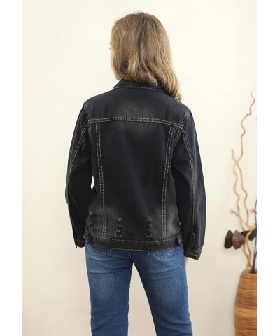 Classic Denim Jacket for Boys Girls & Women Kid Black $10.06 Jackets