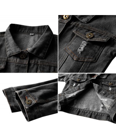 Classic Denim Jacket for Boys Girls & Women Kid Black $10.06 Jackets