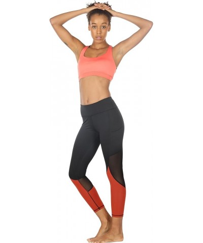 Sports Bras for Women - Activewear Strappy Padded Workout Yoga Tops Bra Fusion Coral $15.38 Lingerie