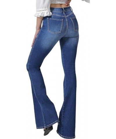 Bell Bottom Jeans for Women Ripped High Waisted Classic Flared Pants Blue/Nt $20.29 Jeans