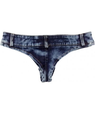 Women's Jean Shorts Sexy Booty Shorts Low Waist Mini Denim Shorts Bikini Shorts Hot Pants Blue $10.94 Shorts