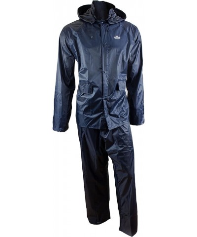 Rain Wear RW-PP-YEL33 Yellow PVC Polyester 3-Piece Rain Suit | Jacket, Hoodie, Pants (Yellow, 2X) 3X-Large Navy $12.13 Coats