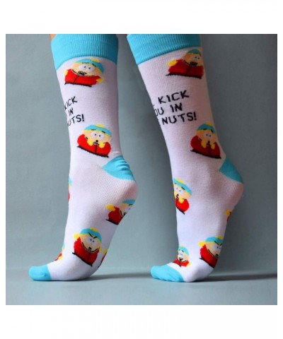 Eric Cartman Kick You in the Nuts Socks Officially Licensed Unisex Crew Socks - One Size Fits Most $12.48 Activewear