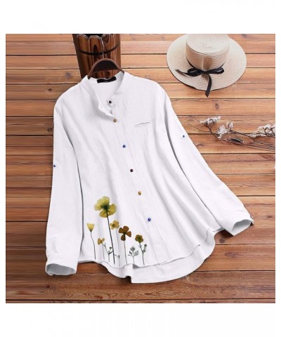 Plus Size Blouse Women Vintage Lace Patchwork Bow V-Neck Embroidery Summer Three Quarter Retro Solid Tops T-Shirt S-5XL B_whi...