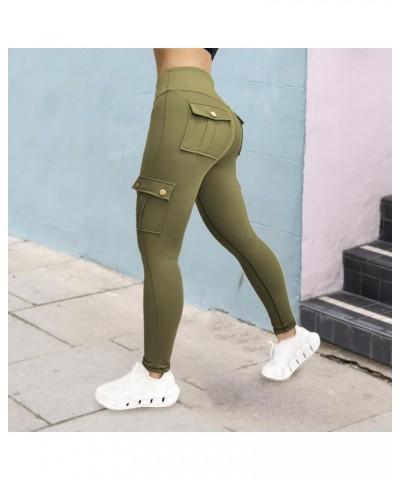 Leggings for Women Stretch High Hip Waist Biker Fitness Yoga Wrinkled Pants Yoga Pants Yoga Leggings Lined Thermal A-e $12.25...