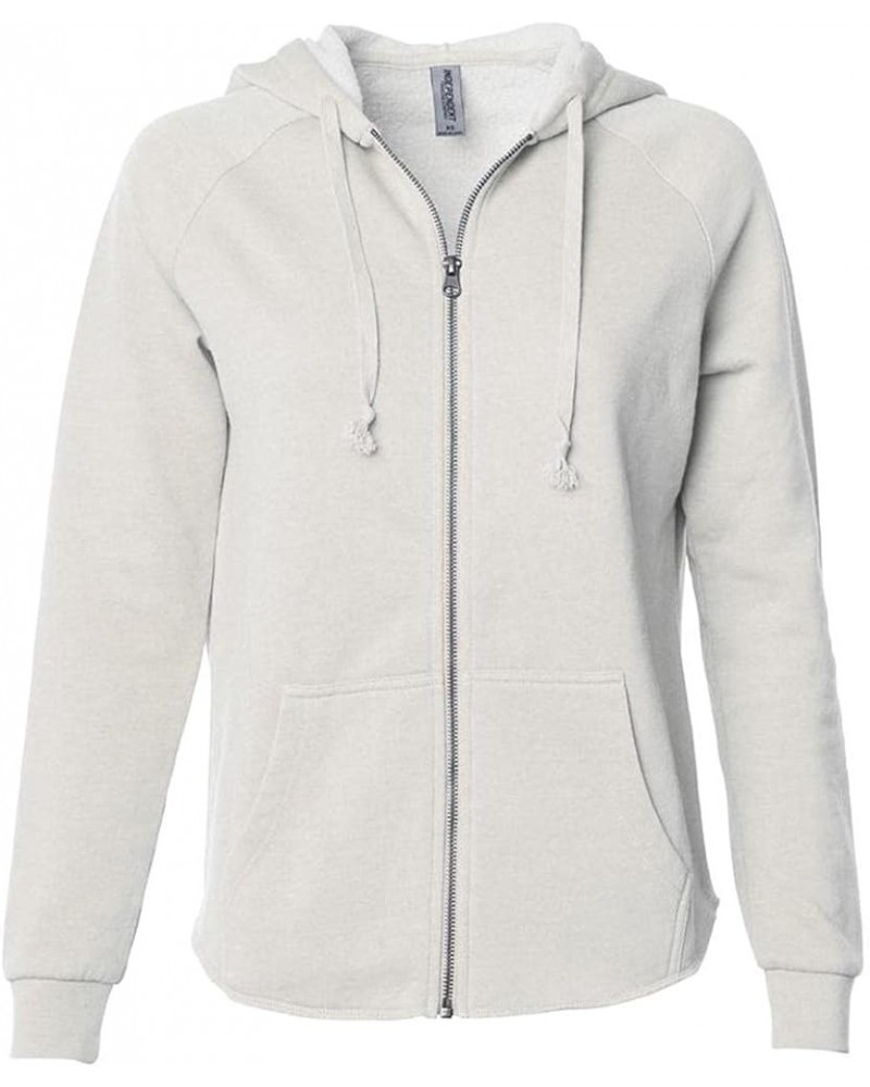 Women's California Wave Wash Full-Zip Hooded Sweatshirt - PRM2500Z Bone $12.64 Hoodies & Sweatshirts