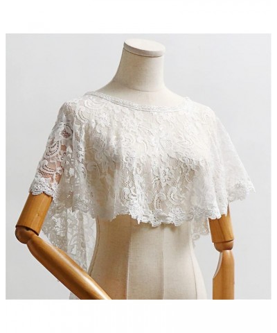 Women's Floral Lace Tulle Scarfs Wrap Bolero Wedding Bridal Shawls Cape Evening Shrug For Party Pink Lace Wrap $17.66 Sweaters